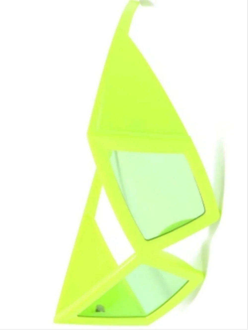 Bold Lime Green Geometric Sunglasses - Women Accessories